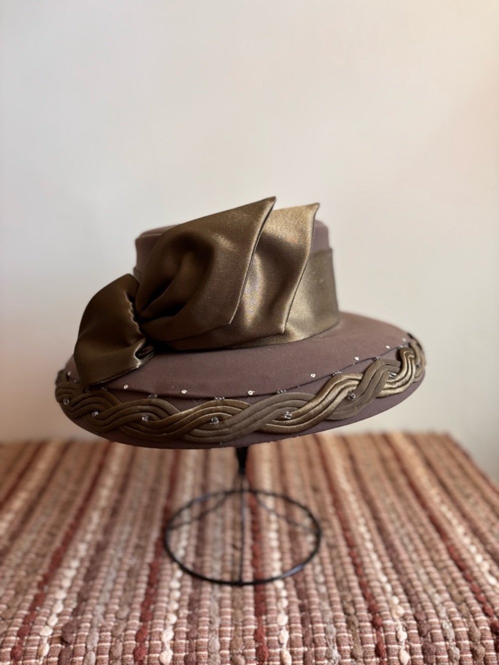 Ben Marc International 100% wool shell hat brown formal hat - Picture 2 of 10
